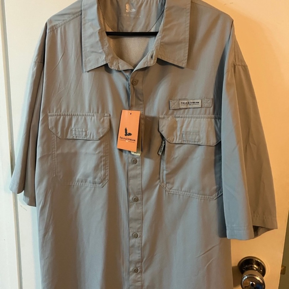 Field & Stream Fishing Shirt NWT 3XL Vented Lightweight Quick-Dry Outdoor